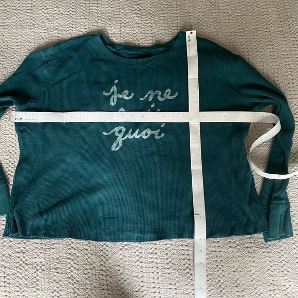 Anthropologie Maeve Je Ne Sais Quoi Cropped Sweatshirt XS - Picture 7 of 7